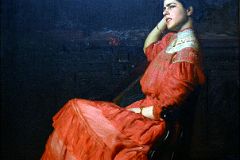 768A A Rose - Thomas Anshutz 1907 - American Wing New York Metropolitan Museum of Art
